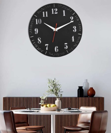 Wooden Silent Non-Ticking Wall Clock for Home Stylish Latest Designer Wall Clock for Home Living Room Bedroom Office Hall