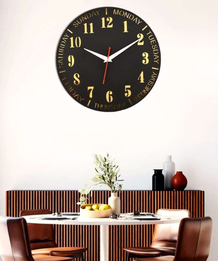 Wooden Silent Non-Ticking Wall Clock for Home Stylish Latest Designer Wall Clock for Home Living Room Bedroom Office Hall