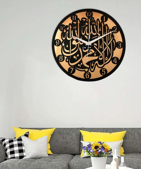 Wooden Silent Non-Ticking Wall Clock for Home Stylish Latest Designer Wall Clock for Home Living Room Bedroom Office Hall