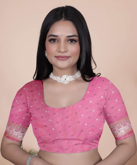 Baby Pink Banarasi Silk Saree with Silver Zari Weaving | Wedding & Festive Wear | Elegant Traditional Designer Saree